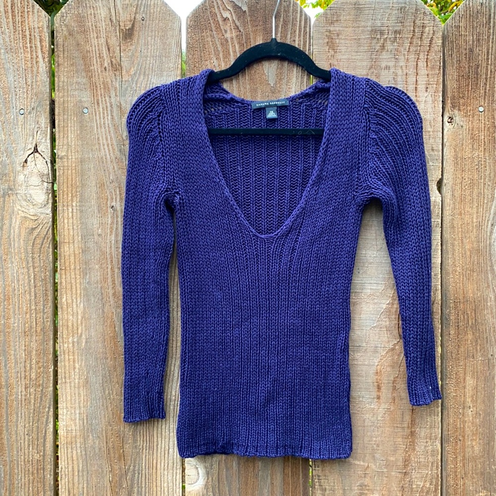 Extra small banana republic knitted blue sweater